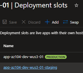 App Service slots
