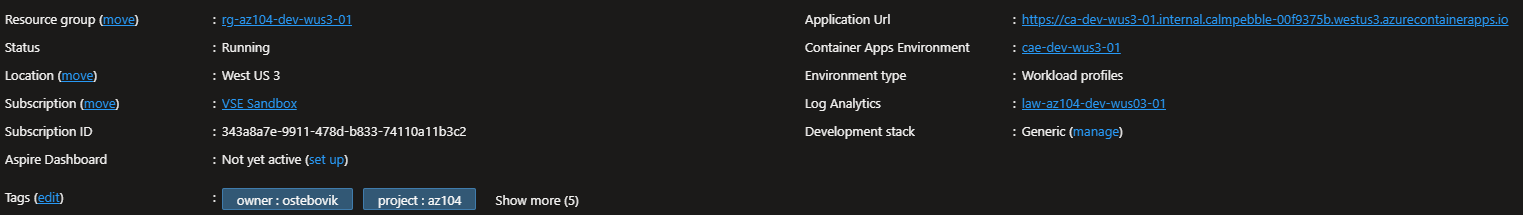 Container App overview